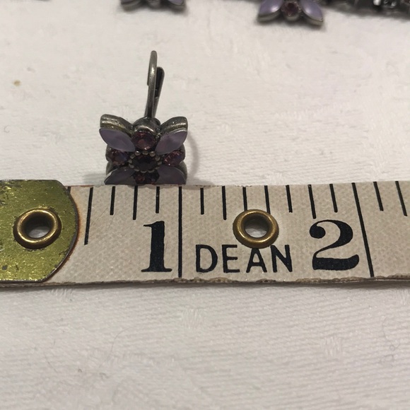 Purple necklace matching earrings - Picture 6 of 9